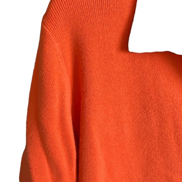 Women's sweater, Pink $ Orange, large, Designer's Original, cotton, long sleeves - Picture 7 of 8